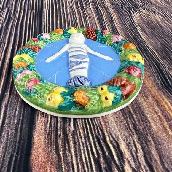 Della Robbia Vintage Baby Jesus Plaque Signed & Number 144 - Picture 3 of 6